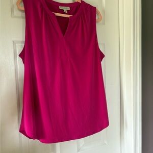 Dana Buchman Fuchsia Sleeveless Blouse